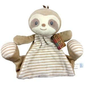 EBBA Baby Security SLOTH Blanket Lovey Brown Stripe 23243 Naturally Sam Luveez